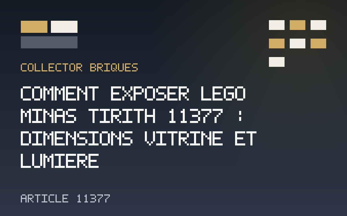 LEGO Minas Tirith 11377 exposé dans une collection Seigneur des Anneaux