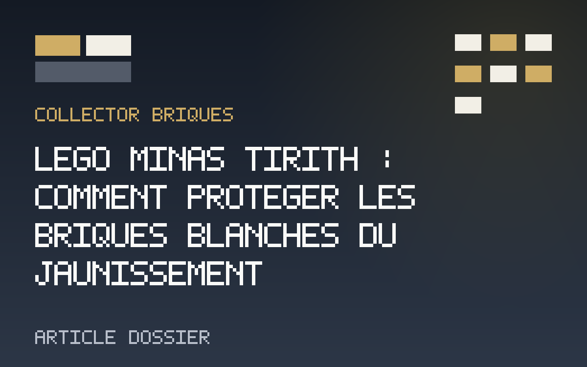 LEGO Minas Tirith 11377 et ses nombreuses briques blanches