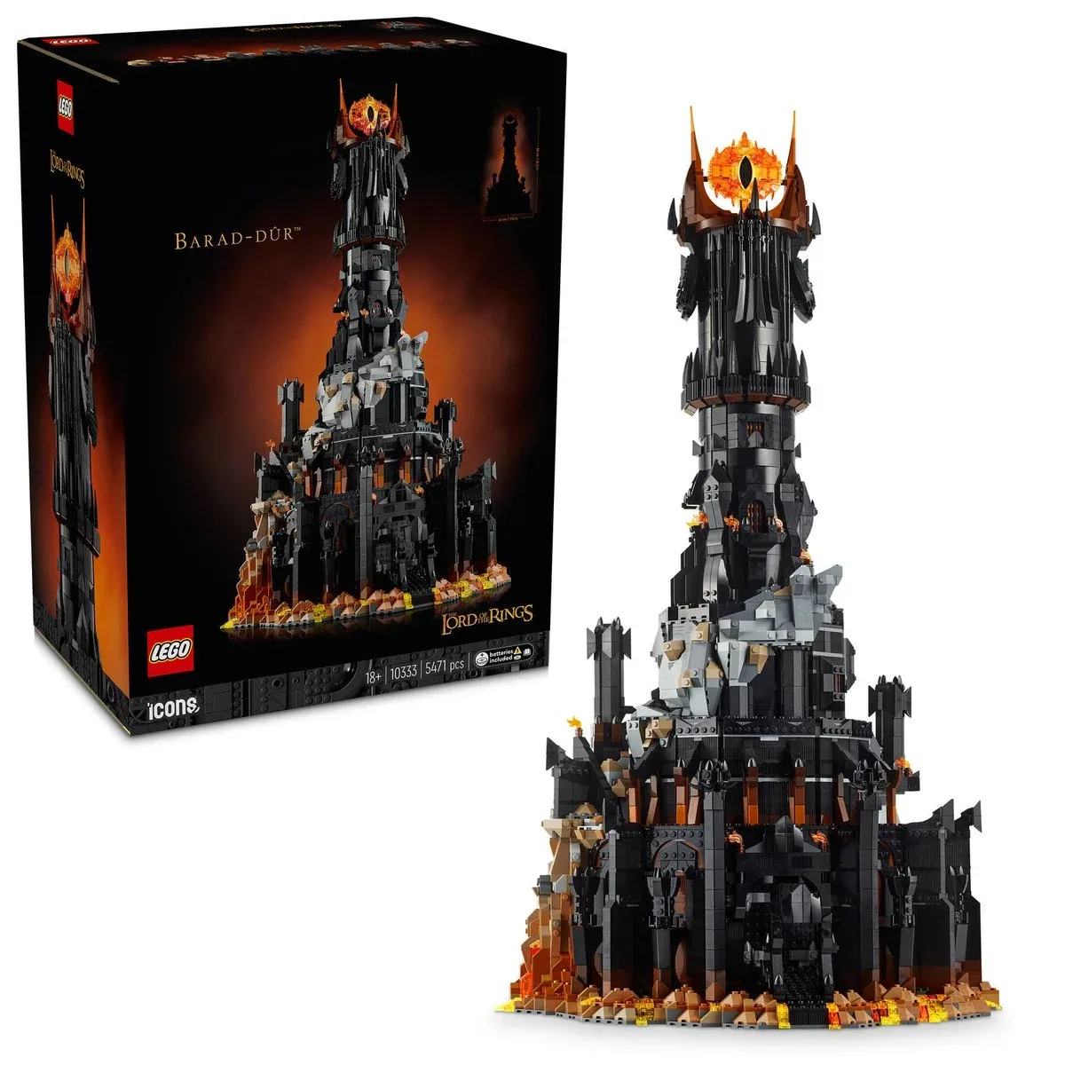 Détail du set LEGO Barad-dûr 10333