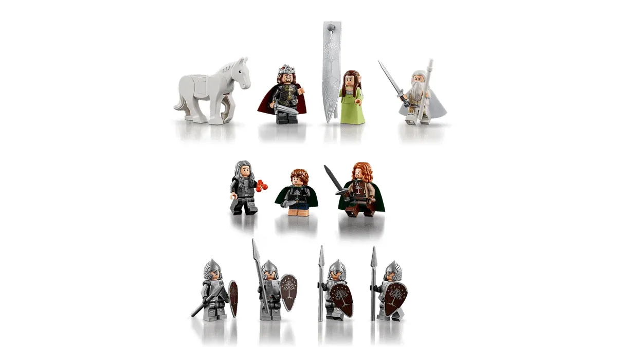 Détail de la cité LEGO Minas Tirith 11377