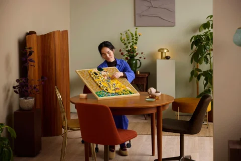 Art Gustav Klimt – Le Baiser — visuel LEGO 4