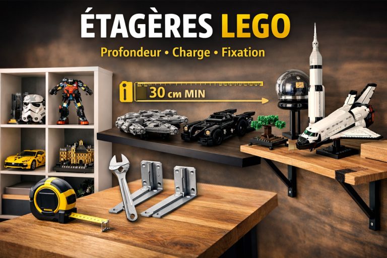 Étagère pour LEGO : modèles, profondeur et charge