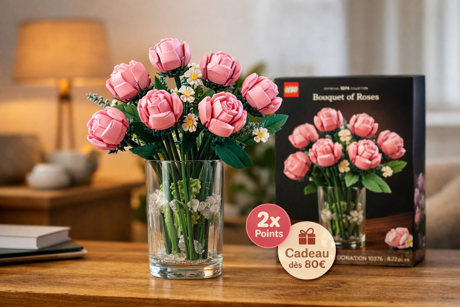 Promo LEGO St-Valentin 2026: 2x points + cadeau dès 80€